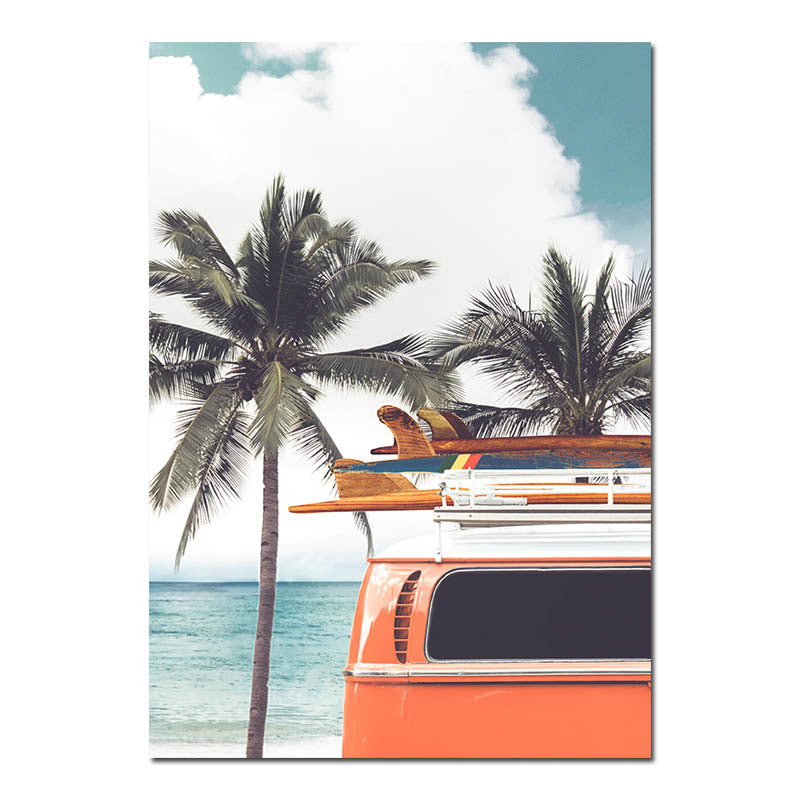 Beach Vibe Painting Poster