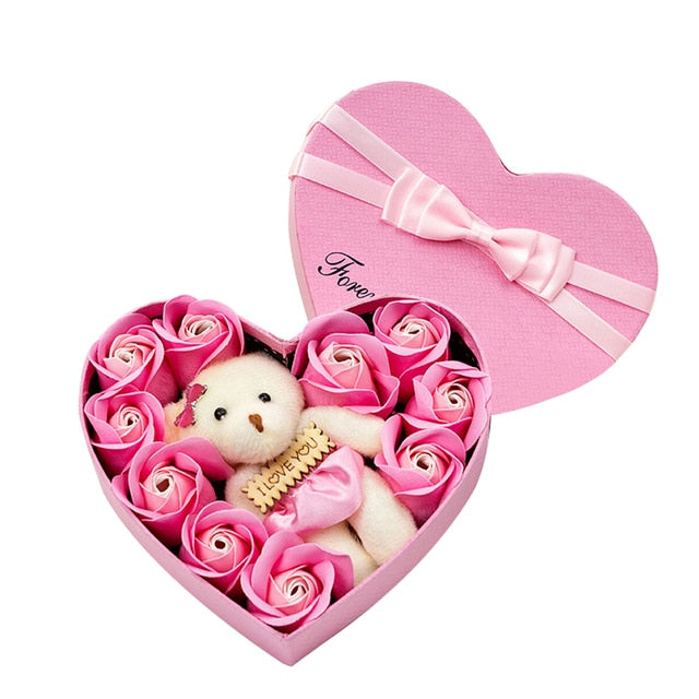 Soap flower gift box