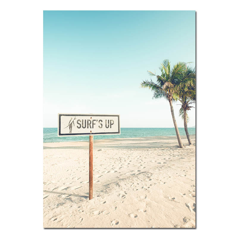 Beach Vibe Painting Poster