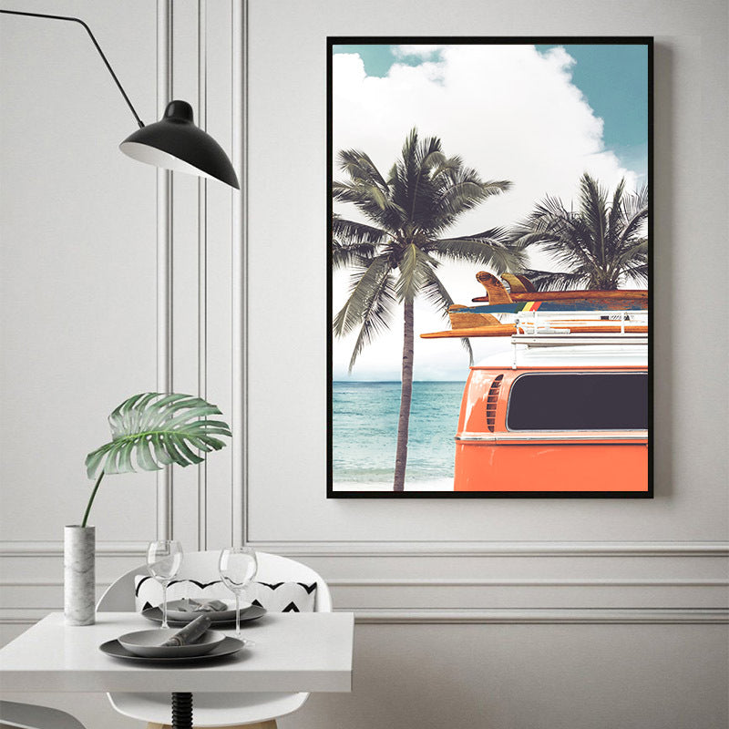 Beach Vibe Painting Poster