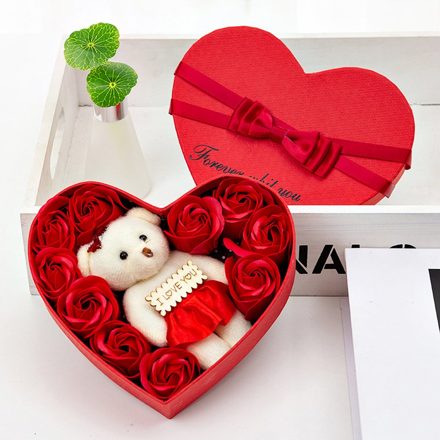 Soap flower gift box