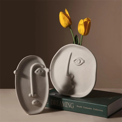 Ceramic Face Vase - Pure Daily Needs