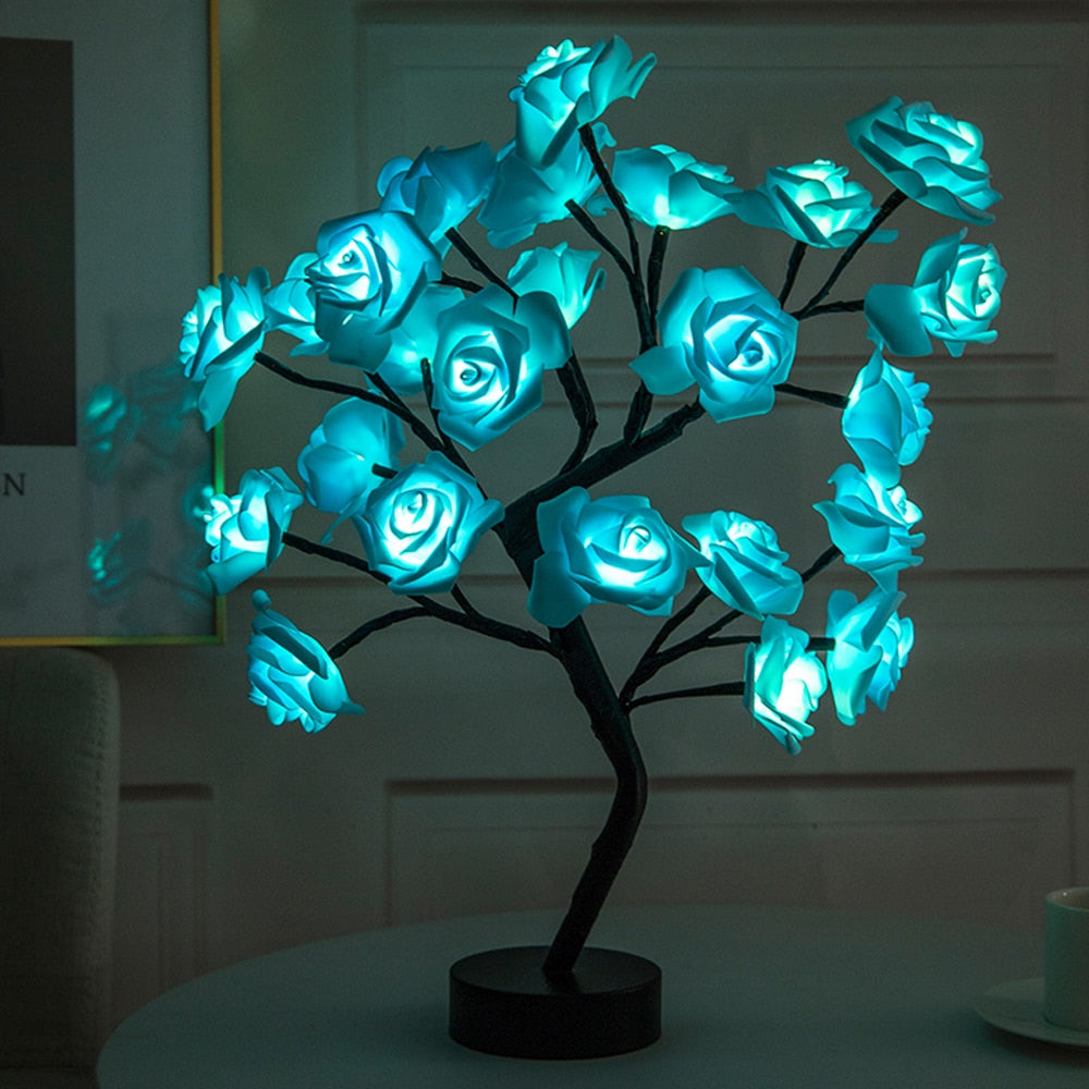 Rose flower table lamp - Pure Daily Needs