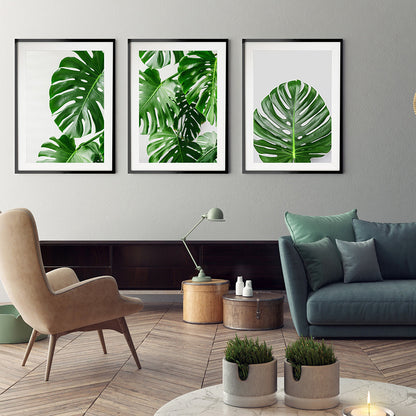 Green Leaf Canvas Painting