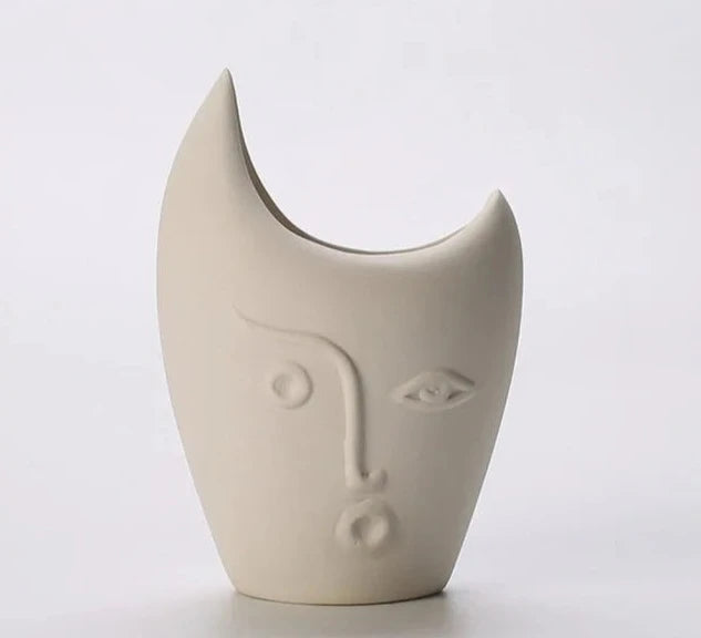 Ceramic Face Vase - Pure Daily Needs