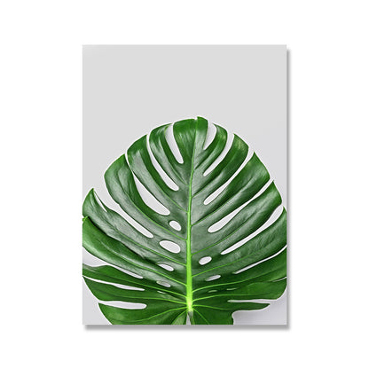 Green Leaf Canvas Painting