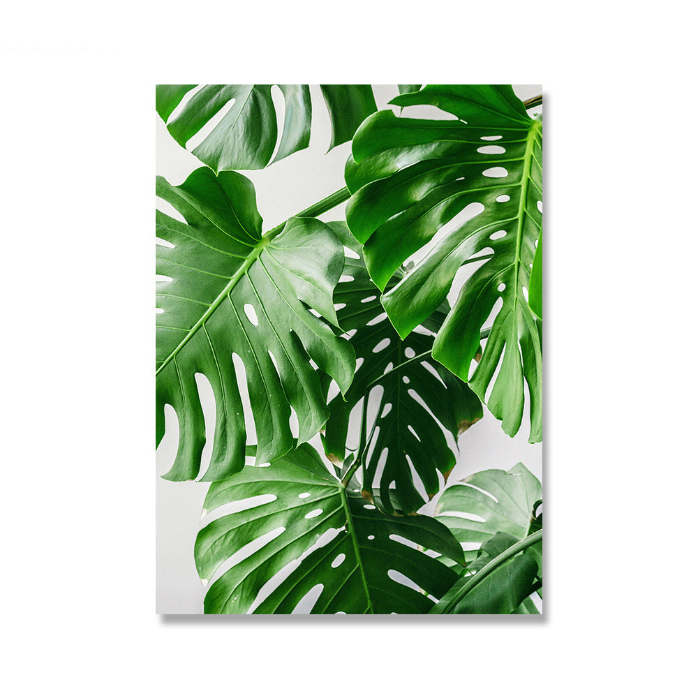 Green Leaf Canvas Painting