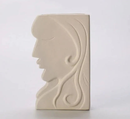 Ceramic Face Vase - Pure Daily Needs