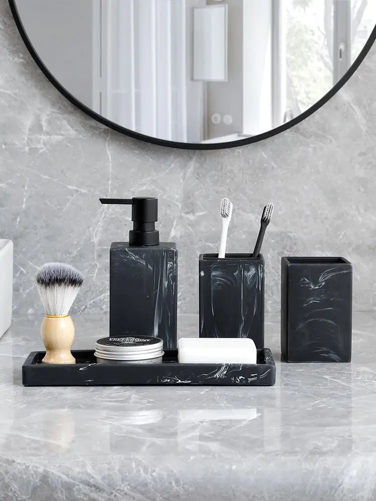 Marble Pattern Accessories Set