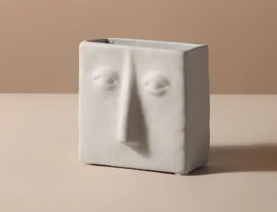 Ceramic Face Vase - Pure Daily Needs