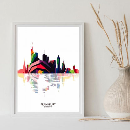 City Landscape Silhouette Abstract Painting