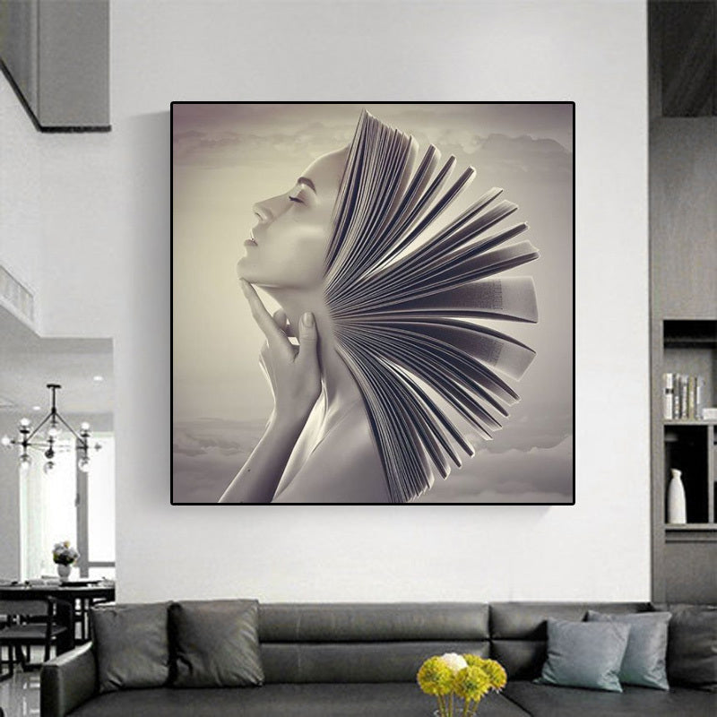 Woman Blooming Canvas Painting