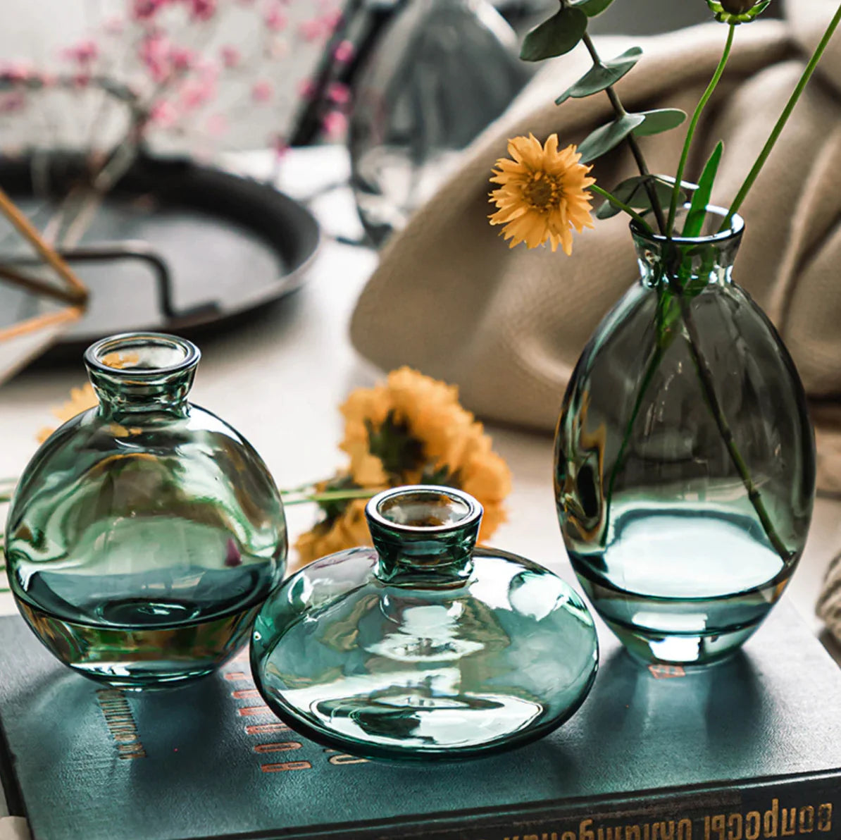 Delicate crystal vase