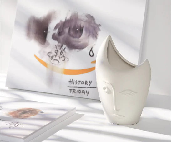 Ceramic Face Vase - Pure Daily Needs