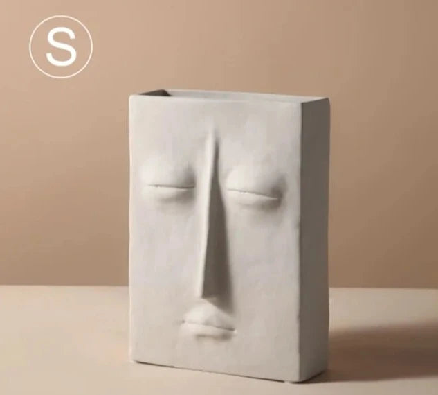 Ceramic Face Vase - Pure Daily Needs