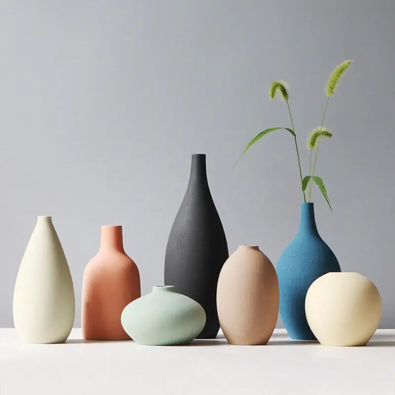 Scandinavian design ceramic vase