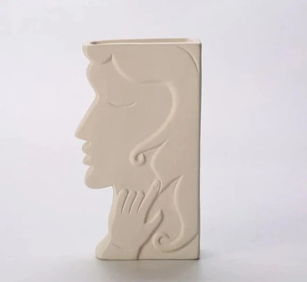 Ceramic Face Vase - Pure Daily Needs