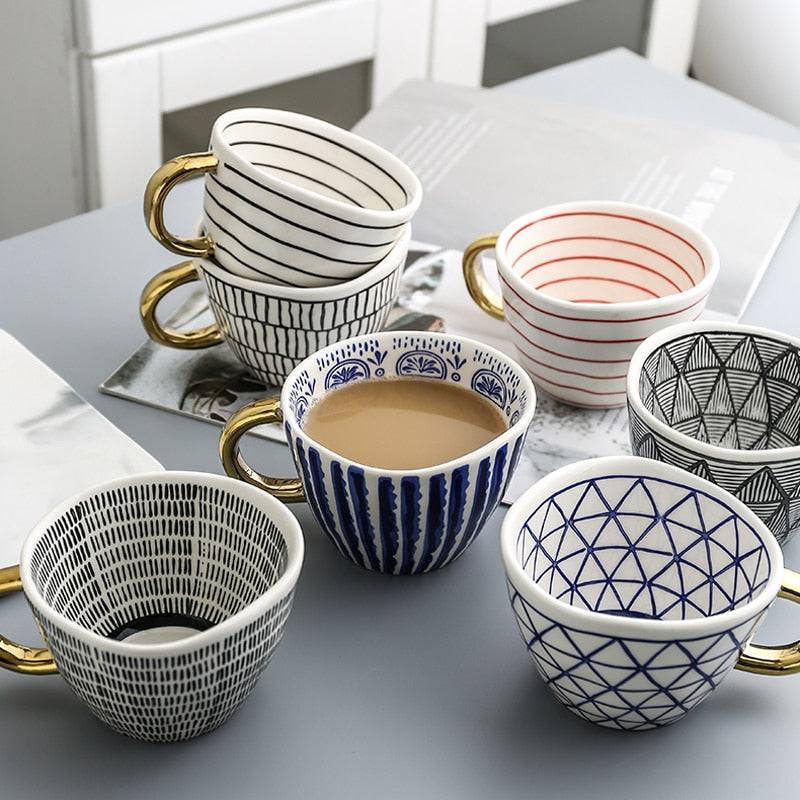 Hand Painted Ceramic Mugs - Pure Daily Needs