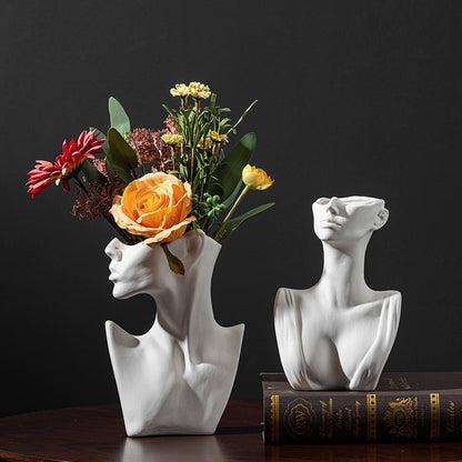 Woman Body Ceramic Vase - Pure Daily Needs