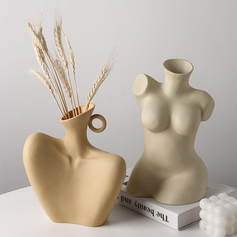 Home Décor Sculpture Ceramic Vase - Pure Daily Needs