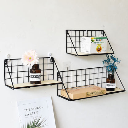 Nordic Wooden Wall Hanging Shelves - Pure Daily Needs