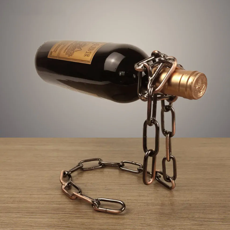 Magic Iron Chain Wine Bottle Holder - Pure Daily Needs